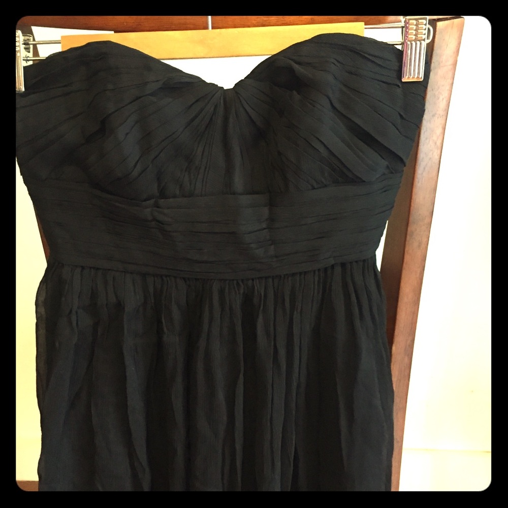 Black crepe dress